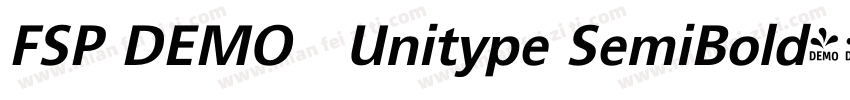 FSP DEMO   Unitype SemiBold字体转换
